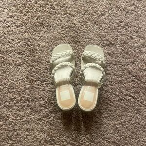 DV by Dolce Vita White Braided Sandals